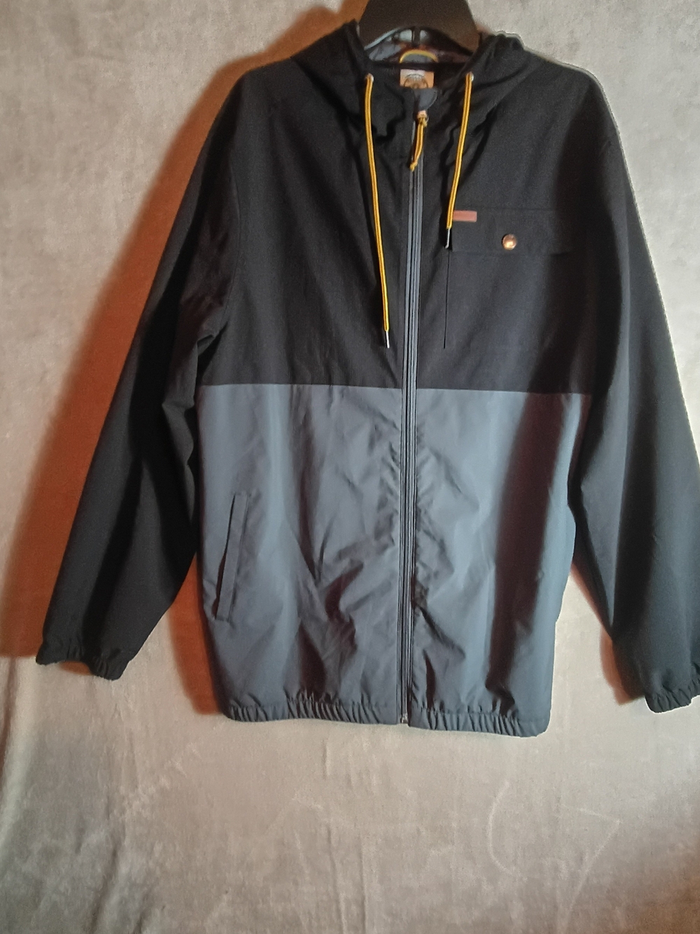 2X VOYAGER MEN'S WINDWEAR WIND/WATER RESISTANT JACKET BLACK/GRAY